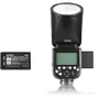 Flash Godox V1-c Cabeça Redonda E-ttl Speedlight Para Canon