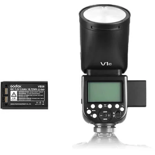 Flash Godox V1-c Cabeça Redonda E-ttl Speedlight Para Canon