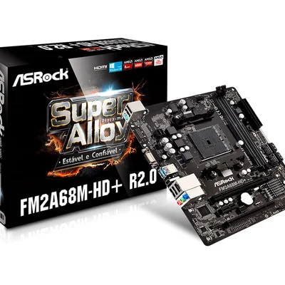 Placa-Mãe AsRock R2.0, AMD FM2/FM2+ A68M HD