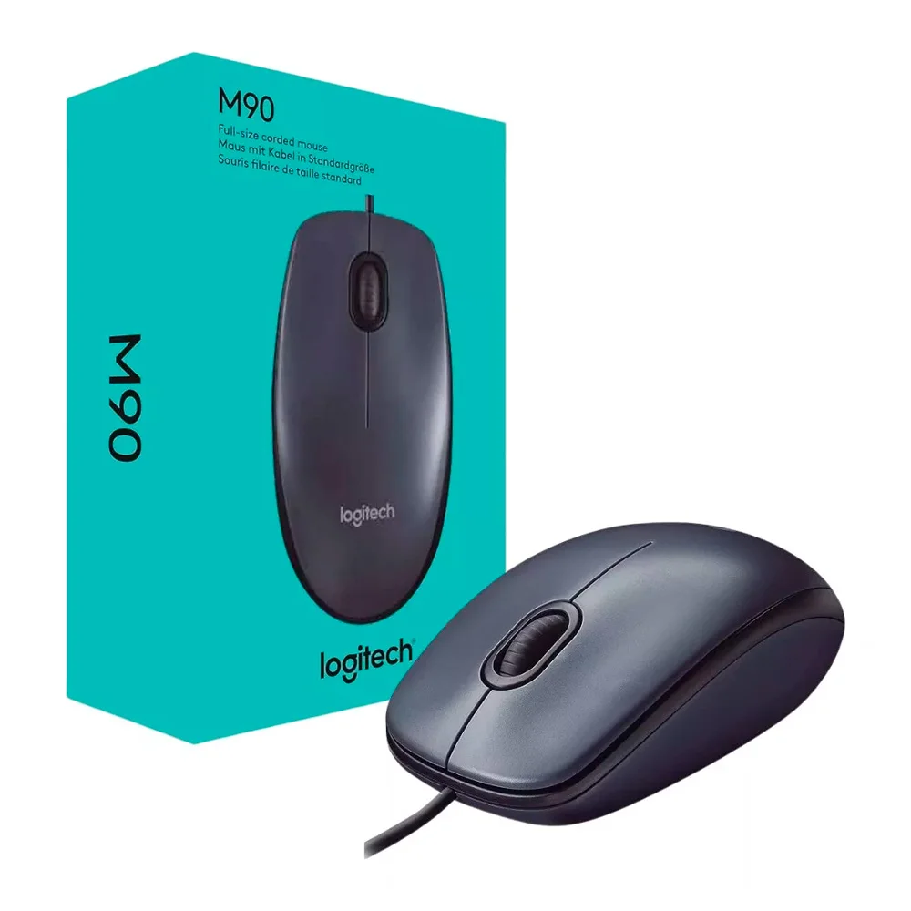 Mouse Logitech M90 Usb Preto 910004053 KaBuM
