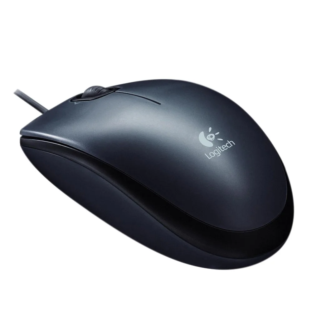 Imagem 5 de 5 do produto Mouse Com Fio Logitech M90, 1000 DPI, Design Ambidestro, Plug And Play, USB, Preto - 910-004053