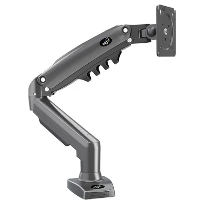Suporte Ergonômico de Mesa, Para Monitor 17" a 35", Pistão a Gás, Suporte Até 9kg, Cinza, F80N, ELG