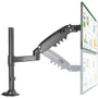 Suporte Ergonômico De Mesa, Para Monitor 17" A 35", Pistão A Gás, Suporte Até 9kg, Cinza, F80n, Elg