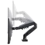 Suporte Ergonômico De Mesa, Para Monitor 17" A 35", Pistão A Gás, Suporte Até 9kg, Cinza, F80n, Elg