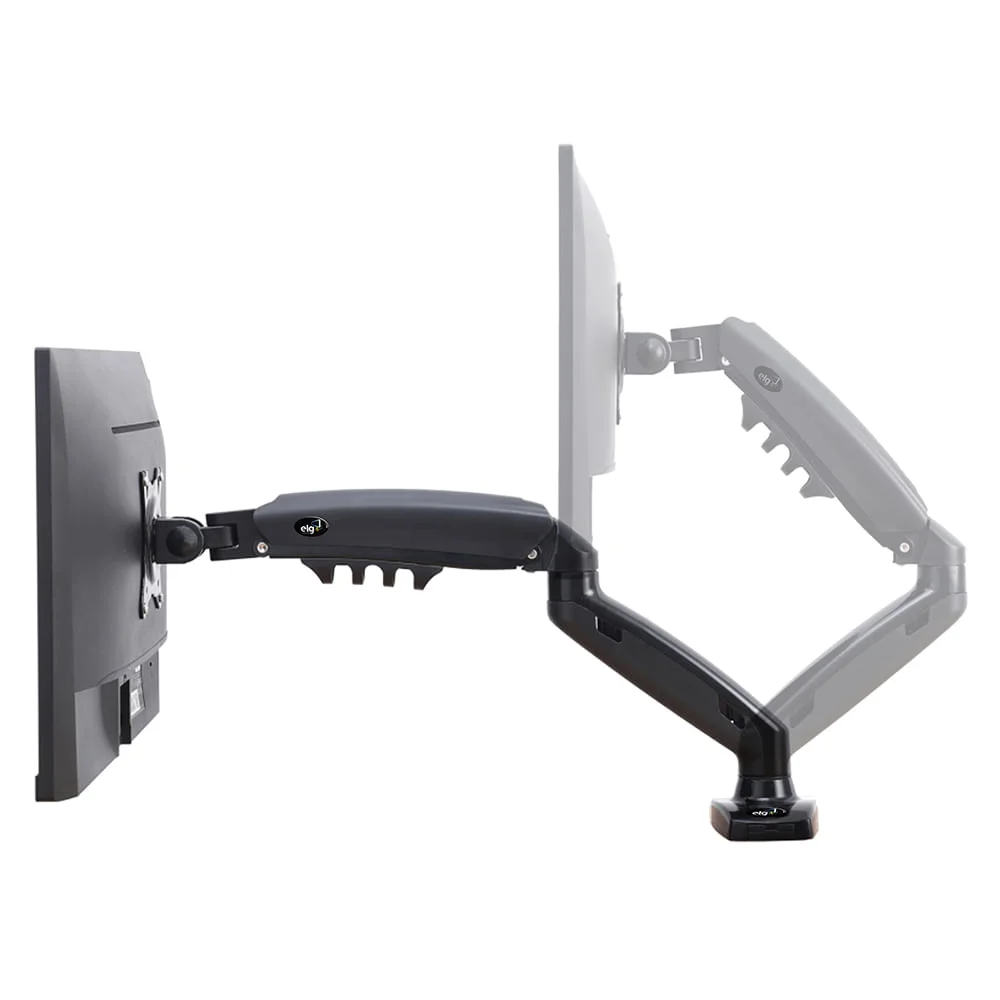 Suporte Ergonômico De Mesa, Para Monitor 17" A 35", Pistão A Gás, Suporte Até 9kg, Cinza, F80n, Elg Suporte Ergonômico De Mesa, Para Monitor 17" A 35", Pistão A Gás, Suporte Até 9kg, Cinza, F80n, Elg