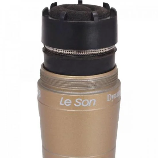 Imagem 3 de 5 do produto Microfone Dinâmico Leson, De Mão, Champanhe - LS58