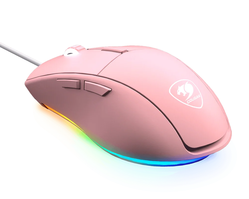 Mouse Gamer Cougar Minos XT Pink RGB 4000 DPI 6 Botões Programáveis 3MMXTWOP.0001
