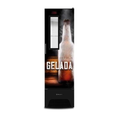 Descrição Mobile: A. Cervejeira Vertical Metalfrio Porta Glass Viewer Vn28fp Optima Tem Capacidade de 287 Litros, Gela em Três Faixas de Temperatura,