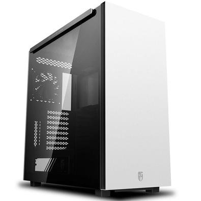 Gabinete Gamer Deepcool Macube 550 WH, Mid Tower, com FAN, Lateral em Vidro, Branco - GS-ATX-MACUBE550-WHG0P.