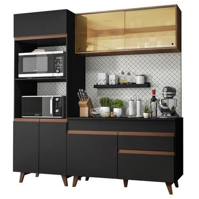 A linha de Cozinhas Reims da Madesa foi desenvolvida com base no que há de mais moderno em design. É fabricada com materiais de alto padrão, como dobr