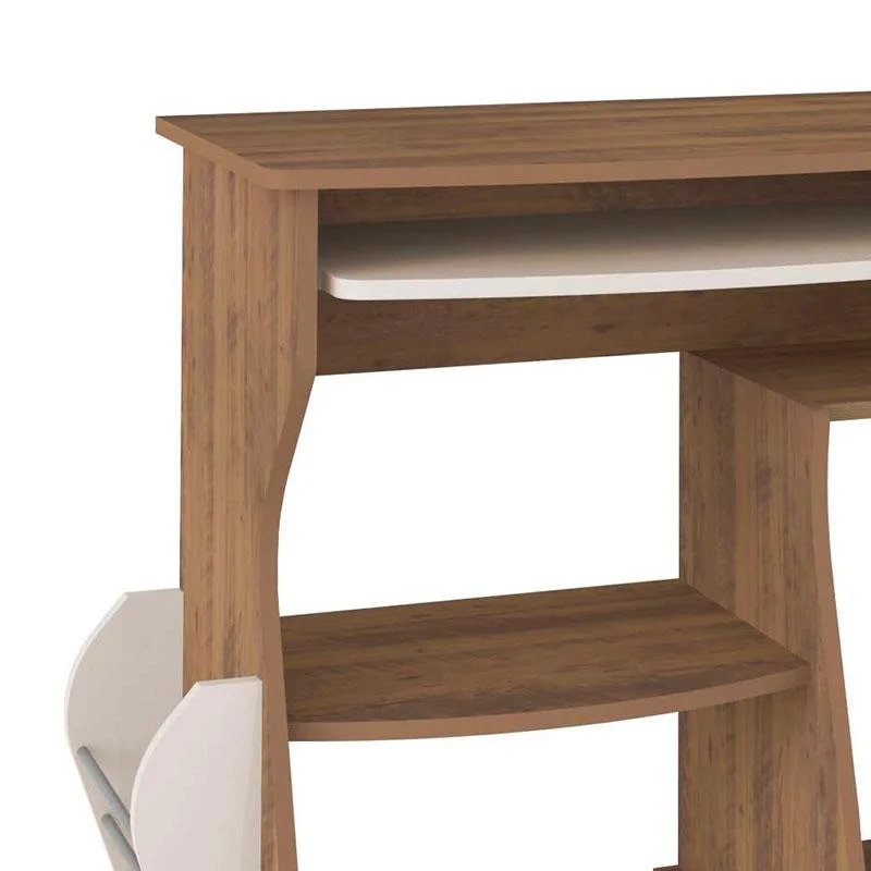 Imagem 4 de 5 do produto Mesa Para Computador 160 – Artely - Pinho / Off White - Pinho | Off White