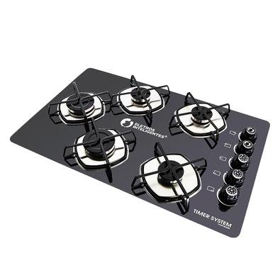 Fogão Cooktop 5 Bocas com a Exclusiva Tecnologia Timer System da Eletros Inteligentes Traz para sua vida Segurança que reduz os riscos de acidentes ca