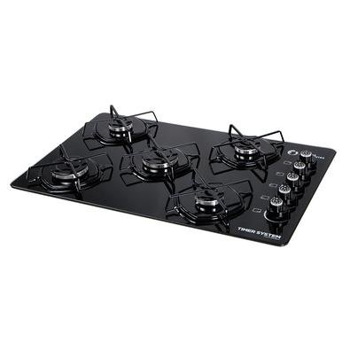 Fogão Cooktop 5 Bocas com a Exclusiva Tecnologia Timer System da Eletros Inteligentes Traz para sua vida Segurança que reduz os riscos de acidentes ca