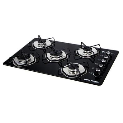 Fogão Cooktop 5 Bocas com a Exclusiva Tecnologia Timer System da Eletros Inteligentes Traz para sua vida Segurança que reduz os riscos de acidentes ca