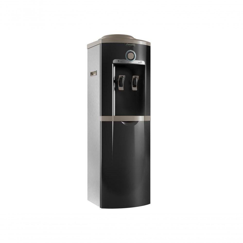Bebedouro de Coluna Esmaltec Gelágua, 1.8L, Água Gelada, Compressor, 110V, Preto, De Garrafão - EGC35B