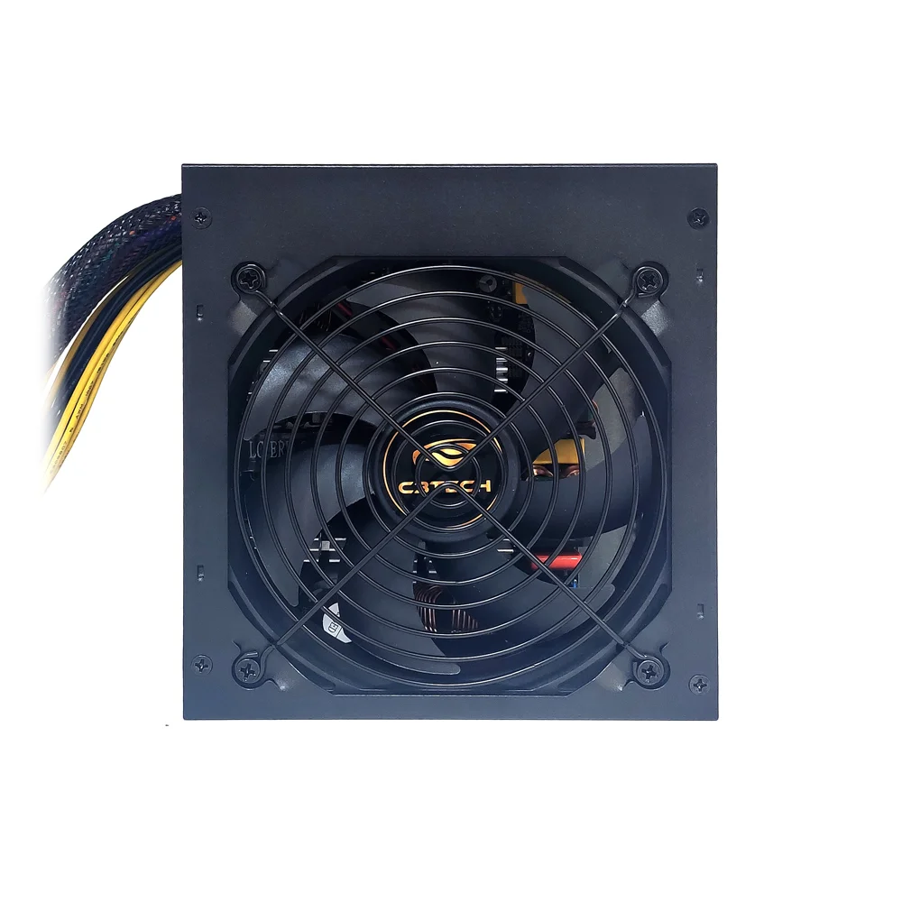 Imagem 4 de 5 do produto Fonte C3Tech Gamer ATX, 600W, 80 Plus Bronze, PFC Ativo, Bivolt Automático, PS-G600B
