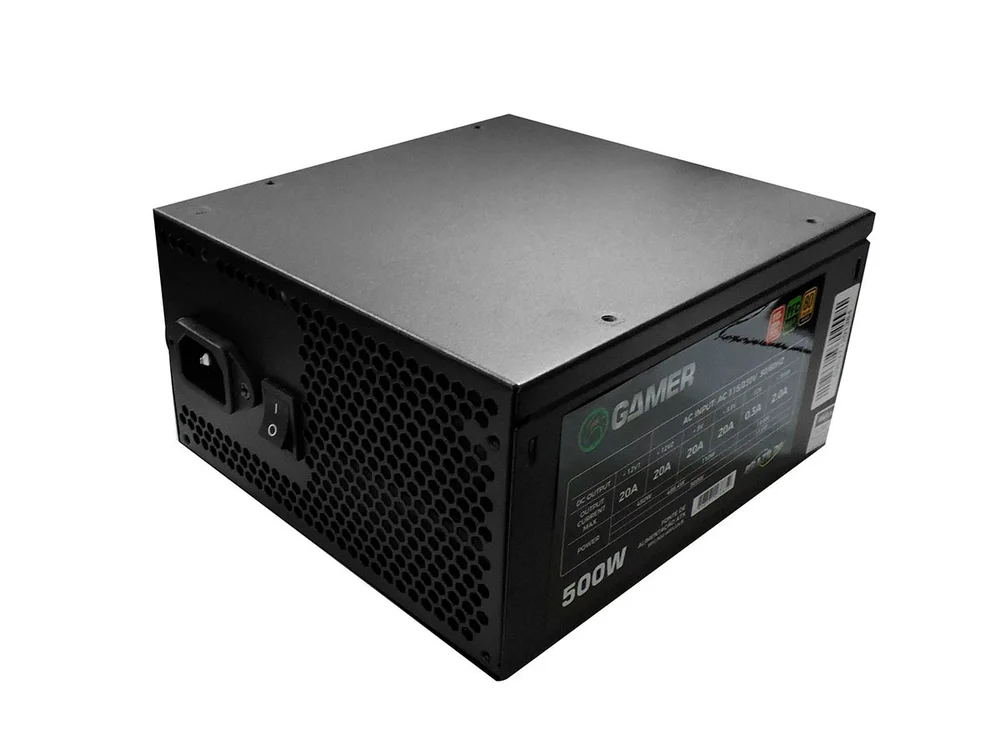 Imagem 4 de 5 do produto Fonte Brazil PC Gamer ATX, 500W, 80 Plus Bronze, PFC Ativo - BPC/500