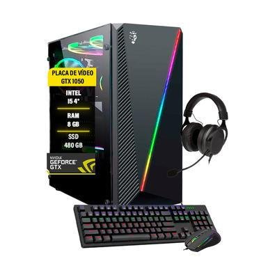 Computador Gamer I5 SSD 480GB GTX 1050TI 8GB