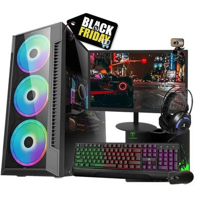 PC gamer completo e barato, com processador i3, 8Gb de memória, Placa de vídeo GT730 de 4Gb, HD de 500Gb e Monitor de 19 Polegadas – Modelo Hércules.