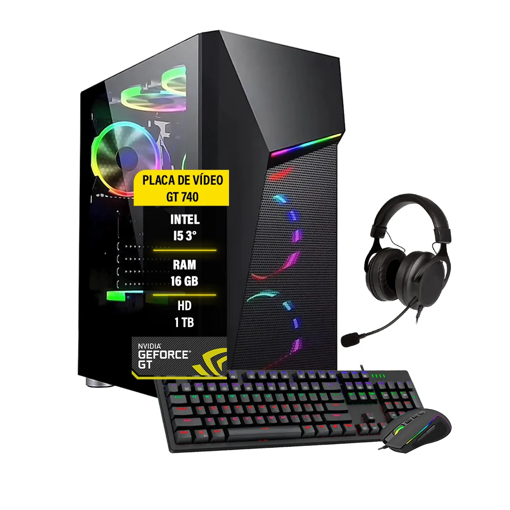 Pc Gamer Chrono I5 3470 16Gb  Hd 1tb - Gt730 4Gb, 128bits
