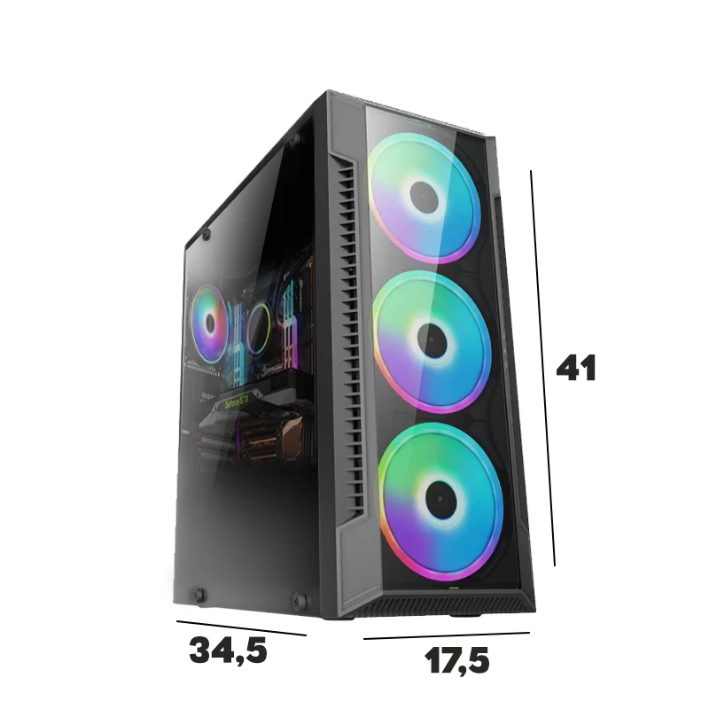 PC Gamer Completo I3, 8GB, GT 730, HD 500GB, Monitor 19" - view 3