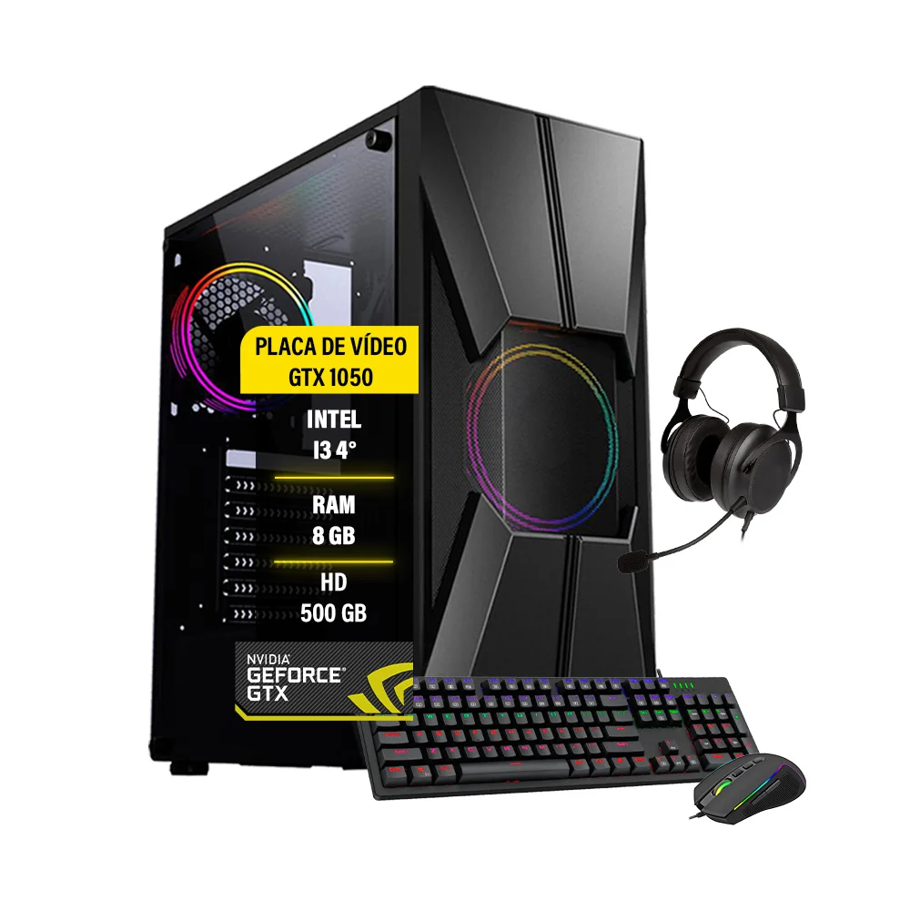 Pc Gamer I3 8Gb Gtx 1050