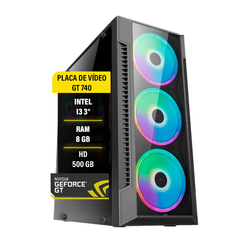 Pc Gamer I3 Hd 500 8Gb De Memoria E Placa De Video - Gt730