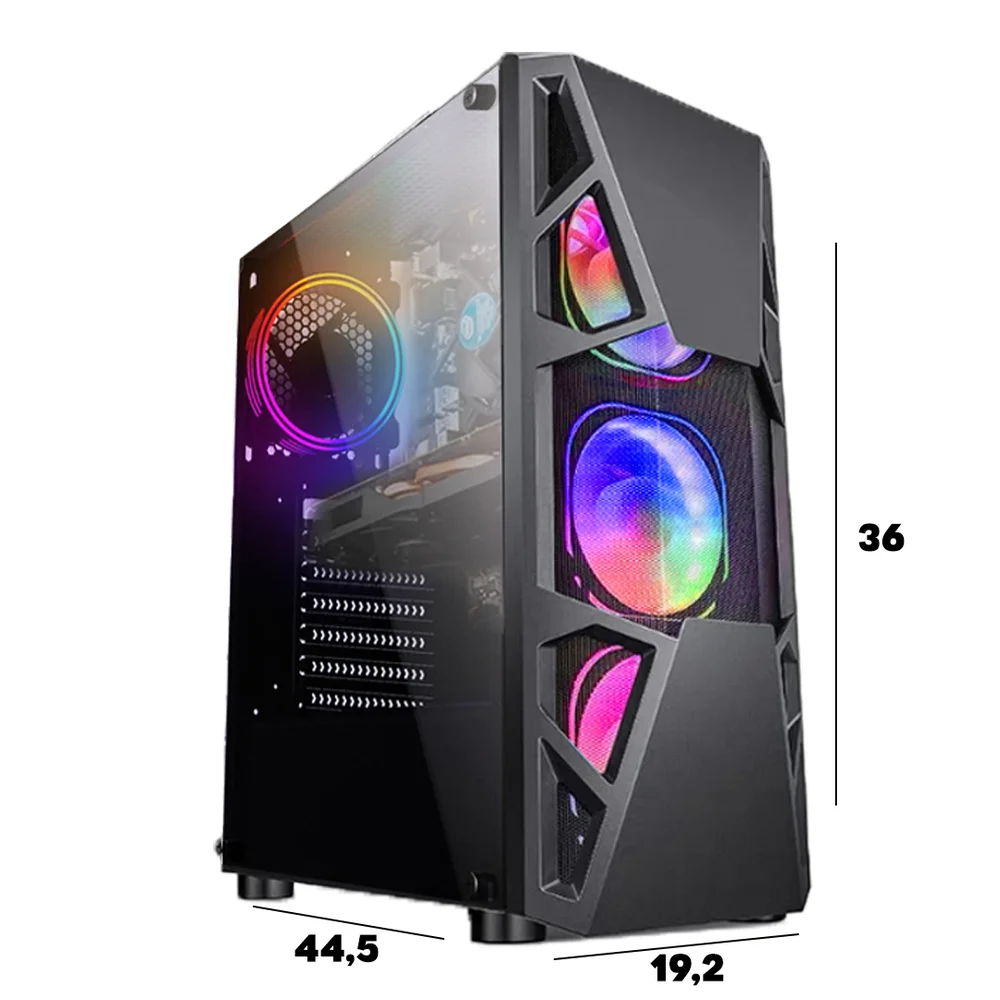 Computador Gamer I5, Placa GTX 1050, 16GB, SSD 480GB, Fonte Real 750W - view 3