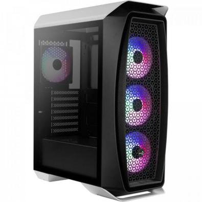 O Aero One Frost é um gabinete gamer premium, padrão mid tower. Esse modelo possuiu a lateral de vidro temperado para mostrar todos os componentes int
