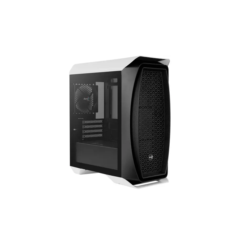 Gabinete Gamer Aerocool Mini Tower Aero One Mini, Lateral De Vidro, Branco