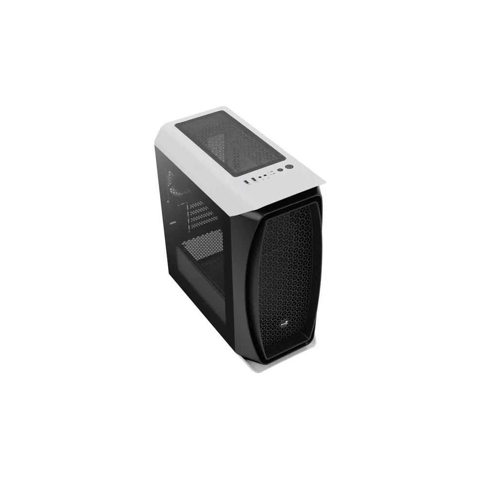 Imagem 3 de 5 do produto Gabinete Gamer Aerocool Mini Tower Aero One Mini, Lateral De Vidro, Branco