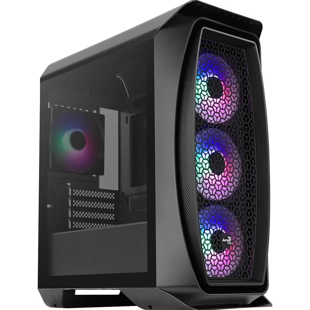 Gabinete Gamer Aerocool Aero One Mid Tower, RGB, Mini Frost, Preto