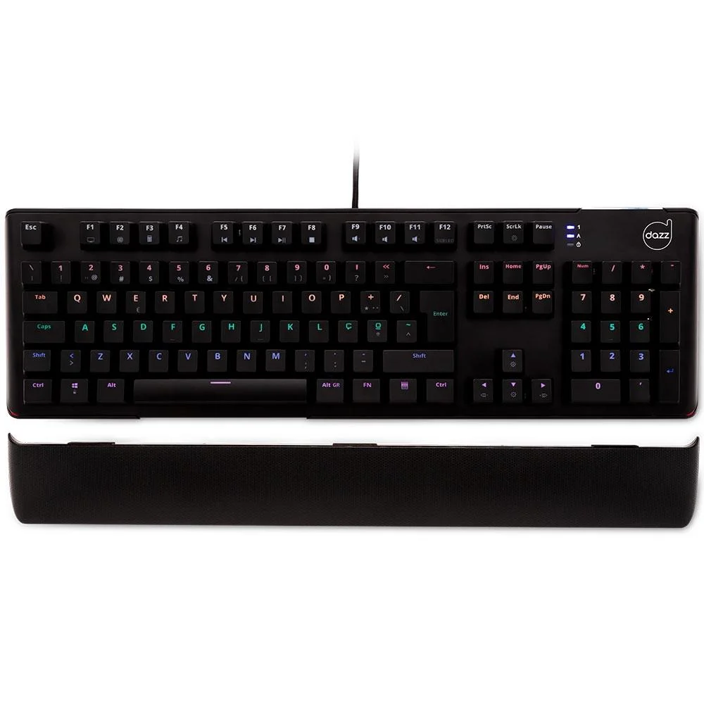 Teclado Mecânico Gamer Dazz Predator, RGB, Preto - 625309 Teclado Mecânico Gamer Dazz Predator, RGB, Preto - 625309