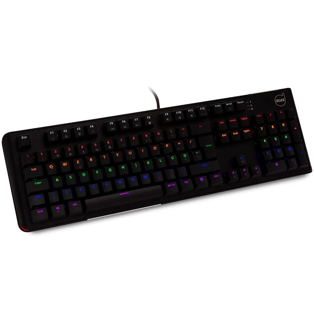 Teclado Mecânico Gamer Dazz Predator, RGB, Preto - 625309 Teclado Mecânico Gamer Dazz Predator, RGB, Preto - 625309
