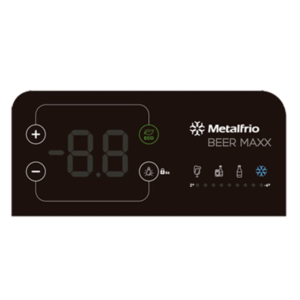 Imagem 4 de 5 do produto Cervejeira Metalfrio 256L Beer Maxx, 220v, Preto Inox - Vn25tp