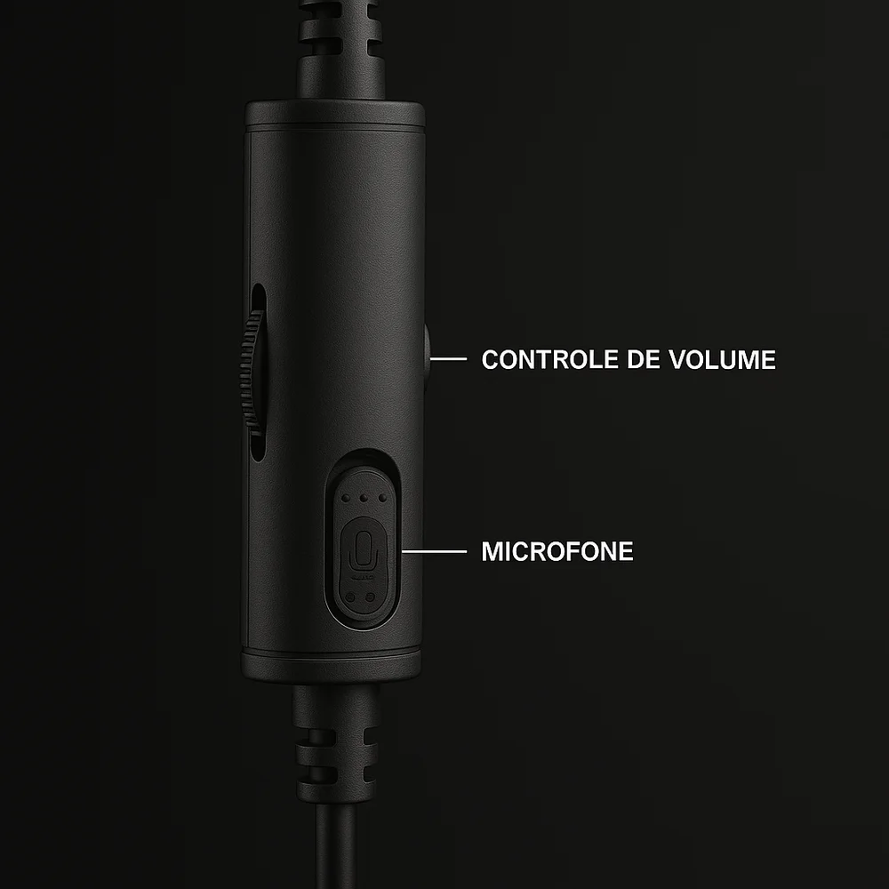 Imagem 2 de 4 do produto Headset Gamer Havit H2002D, Driver 53Mm, Com Cabo P3 3.5mm, Para PC E Consoles Ps4/Ps3 Xbox, Preto
