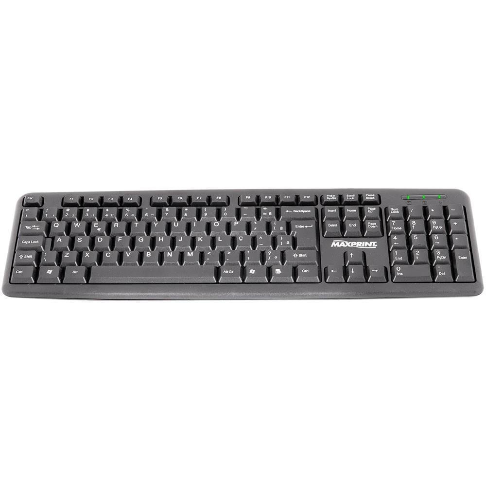 Maxprint Teclado Padrao Usb Preto Kabum