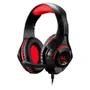 Headset Gamer Warrior Rama, P3+USB, Stereo Adaptador P2, LED Vermelho, P/ Xbox One, PS4 E PC - PH219