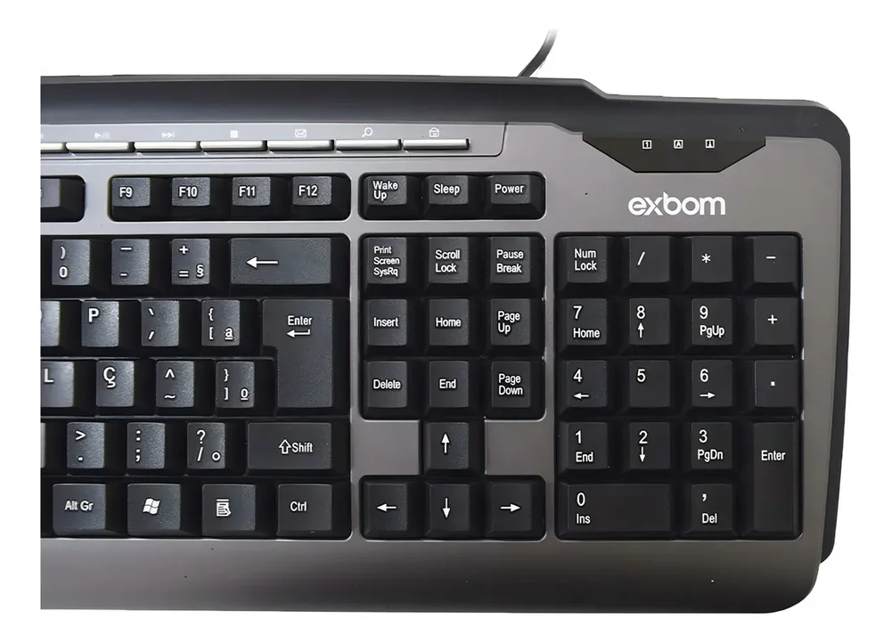 Imagem 4 de 5 do produto Teclado Multimidia Exbom - Bk-170m