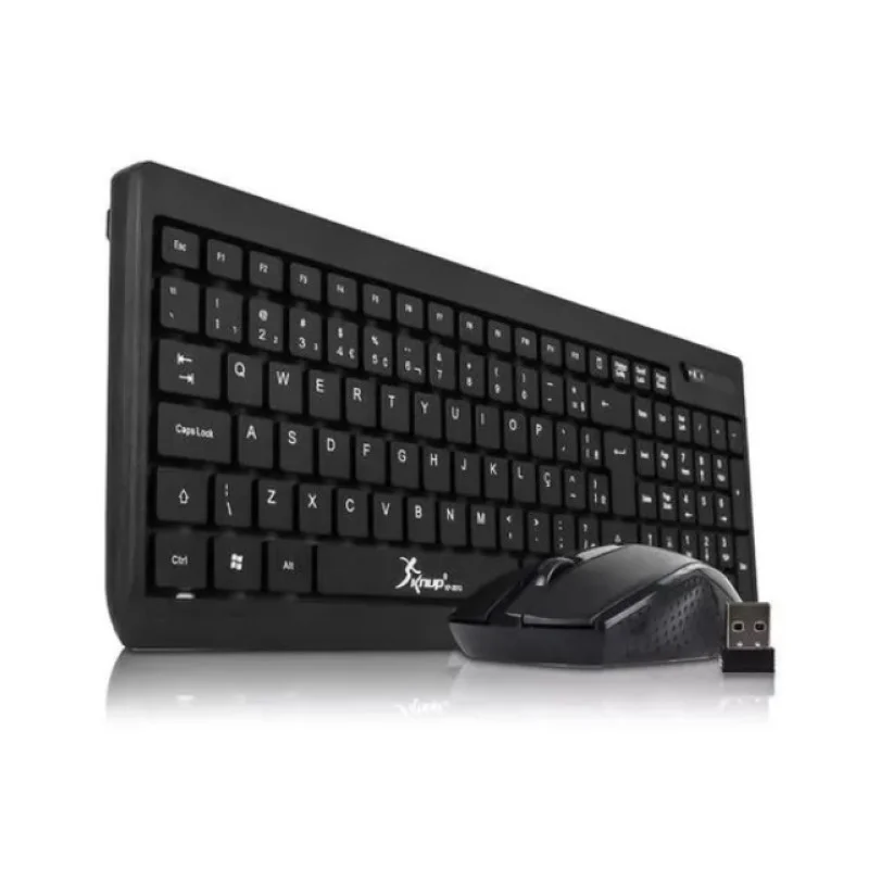Imagem 4 de 5 do produto Kit Teclado E Mouse Sem Fio, KP-2012, 2.4ghz, Wireless, 1000DPI
