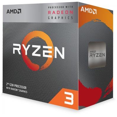 Processador AMD LGA AM4 Ryzen 3 3200G 3.6GHz 6Mb Radeon RX Vega8.