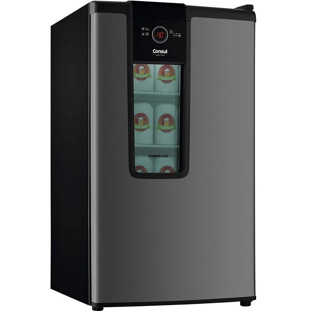 Cervejeira Vertical Consul, 82 Litros, 75 Latas, Frost Free, 220v, Titanium - Czd12at Cervejeira Vertical Consul, 82 Litros, 75 Latas, Frost Free, 220v, Titanium - Czd12at