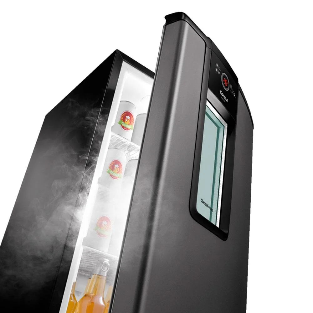 Cervejeira Vertical Consul, 82 Litros, 75 Latas, Frost Free, 220v, Titanium - Czd12at Cervejeira Vertical Consul, 82 Litros, 75 Latas, Frost Free, 220v, Titanium - Czd12at