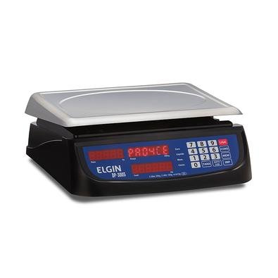Balança Computadora Elgin DP 30, maior capacidade com divisão de 5g. Balança eficiente, para pesar e calcular de maneira rápida e precisa, ideal para
