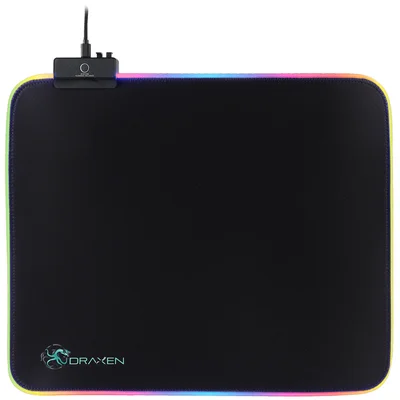 Mousepad Gamer Draxen DN40, 300x360x4mm, Preto, RGB Mode