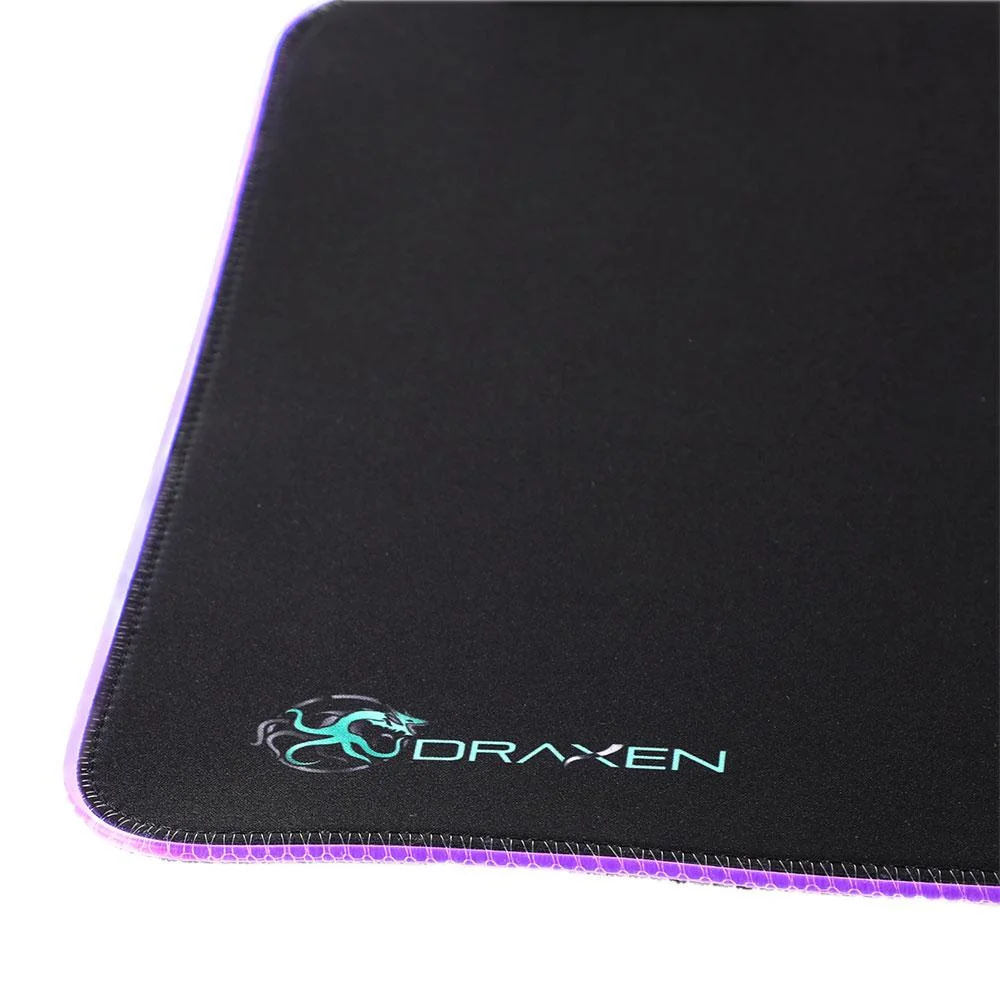 Imagem 4 de 5 do produto Mousepad Gamer Draxen DN40, 300x360x4mm, Preto, RGB Mode