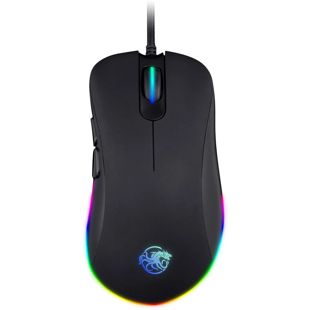 Imagem 4 de 4 do produto Mouse Gamer Draxen Dn60, Com Fio, RGB,  5000 DPI, Preto - Pmw3325