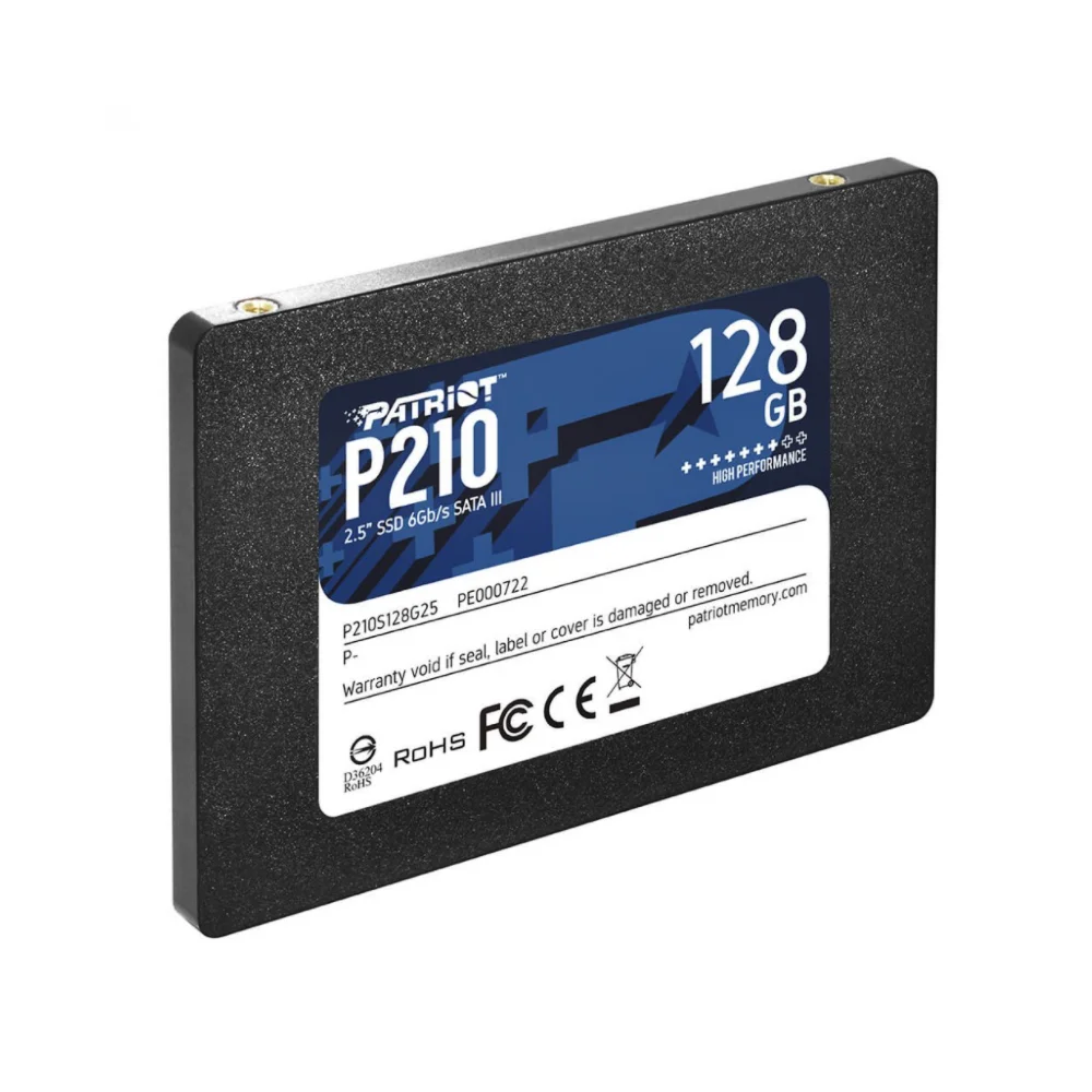 Imagem 4 de 5 do produto SSD Patriot P210s128g25 128GB 2.5" Sata 3 500mb/s Leit,  400mb/s Grav 120