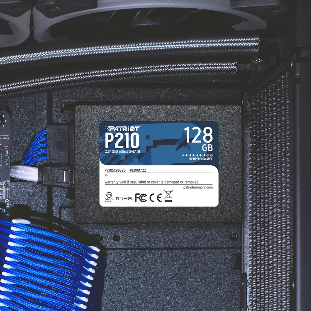 Imagem 5 de 5 do produto SSD Patriot P210s128g25 128GB 2.5" Sata 3 500mb/s Leit,  400mb/s Grav 120