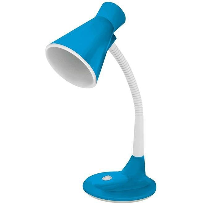 Luminária De Mesa Taschibra Tlm03 E27 Articulável Bivolt Azul